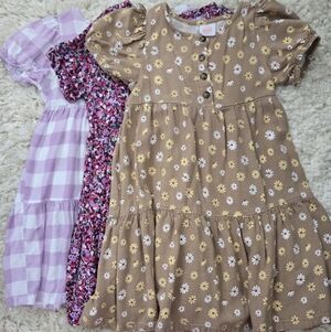 Wonder Nation Floral and Patterned Dress Set